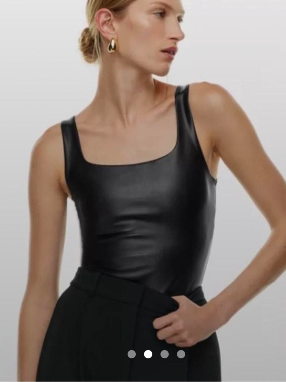 Babaton Satinette Squareneck Bodysuit - Picture 2 of 5